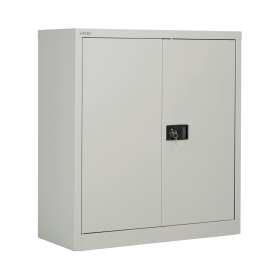 Jemini 2 Door Stationery Cupboard 420mm x 960mm x 1005mm Grey 106954 F