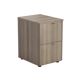 Jemini 2 Drawer Filing Cabinet 464mm x 600mm x 710mm Grey Oak 536161 F