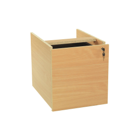 Jemini 2 Drawer Fixed Pedestal 400mm x 550mm x 450mm Beech 900866 F