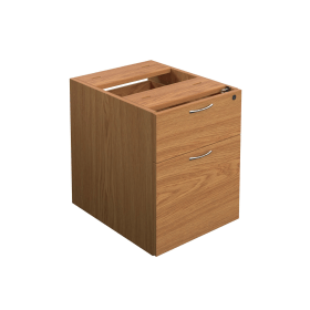 Jemini 2 Drawer Fixed Pedestal 404mm x 500mm x 495mm Nova Oak 521944 F