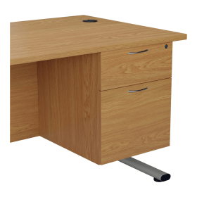 Jemini 2 Drawer Fixed Pedestal 404mm x 655mm x 495mm Nova Oak 576430 F