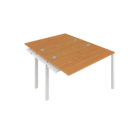 Jemini 2 Person Extension Bench Desk 1200mm x 1600mm x 730mm Nova Oak 574548 F