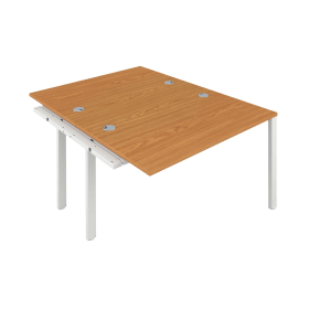 Jemini 2 Person Extension Bench Desk 1600mm x 1600mm x 730mm Nova Oak 574620 F
