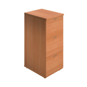 Jemini 3 Drawer Filing Cabinet 464mm x 600mm x 1030mm Beech 576420 F
