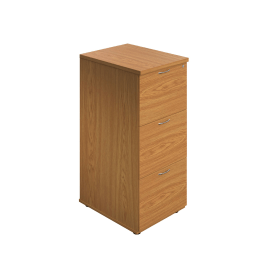 Jemini 3 Drawer Filing Cabinet 464mm x 600mm x 1030mm Nova Oak 576424 F