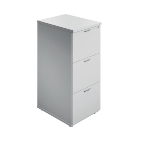 Jemini 3 Drawer Filing Cabinet 464mm x 600mm x 1030mm White 576425 F