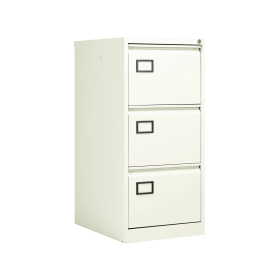 Jemini 3 Drawer Filing Cabinet 470mm x 622mm x 1016mm White 493721 F