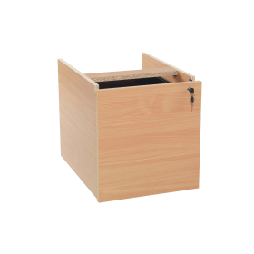 Jemini 3 Drawer Fixed Pedestal 400mm x 500mm x 495mm Beech 900865 F