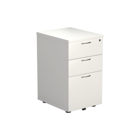 Jemini 3 Drawer Under Desk Pedestal 404mm x 500mm x 690mm White 493690 F