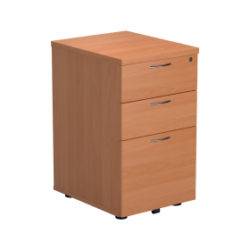 Jemini 3 Drawer Under Desk Pedestal V2 Beech 521967 F