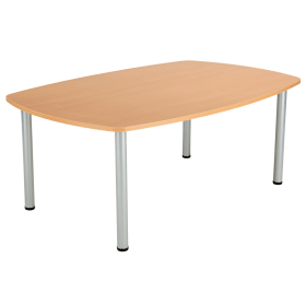 Jemini Boardroom Table Pole Leg 1800x1200x730mm Beech KF821823 776513 F