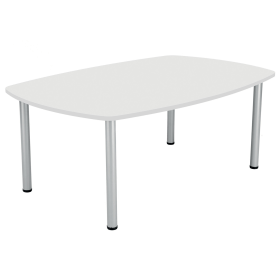 Jemini Boardroom Table Pole Leg 1800x1200x730mm White KF821922 776515 F
