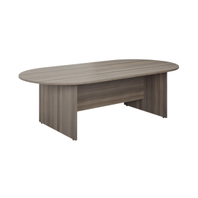 Jemini D End Meeting Table 1800mm x 1000mm x 730mm Grey Oak 521976 F