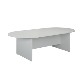 Jemini D End Meeting Table 1800mm x 1000mm x 730mm White 521980 F