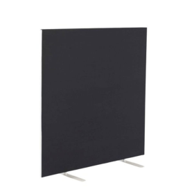Jemini Floor Standing Screen 1400mm x 25mm x 1200mm Black KF90495 F