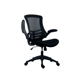 Jemini Jaya Mesh Back Chair with Folding Arms 680mm x 670mm x 1070mm Black 831591 F