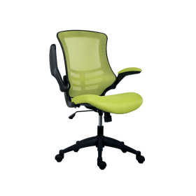 Jemini Jaya Mesh Back Chair with Folding Arms 680mm x 670mm x 1070mm Green 831594 F