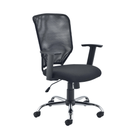 Jemini Low Back Operator Mesh Back Chair 600mm x 600mm x 940 1030mm Black 520023 F