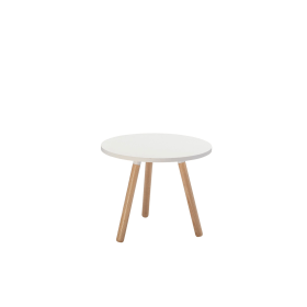 Jemini Low Tripod Bistro Table 500mm x 500mm x 440mm White 520068 F