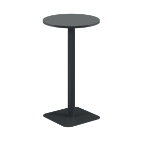 Jemini Origin Round Coffee Table 600mm x 1145mm Black Black 894170 F