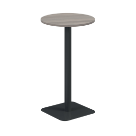 Jemini Origin Round Coffee Table 600mm x 1145mm Grey Oak Black 894169 F