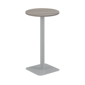 Jemini Origin Round Coffee Table 600mm x 1145mm Grey Oak Silver 894164 F