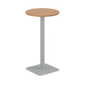 Jemini Origin Round Coffee Table 600mm x 1145mm Nova Oak Silver 894163 F