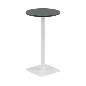 Jemini Origin Round Coffee Table 600mm x 1145mm White Black 894160 F