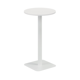Jemini Origin Round Coffee Table 600mm x 1145mm White White 894158 F