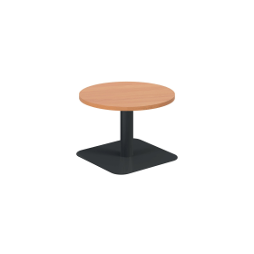 Jemini Origin Round Coffee Table 600mm x 430mm Beech Black 894157 F