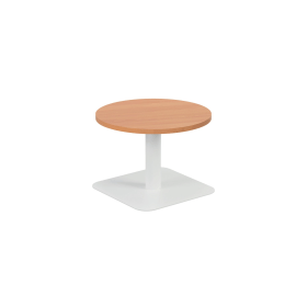 Jemini Origin Round Coffee Table 600mm x 430mm Beech White 894138 F