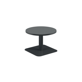 Jemini Origin Round Coffee Table 600mm x 430mm Black Black 894156 F