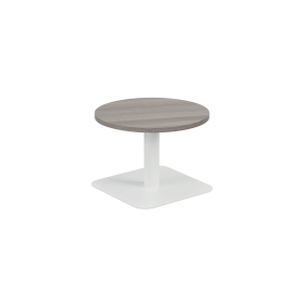 Jemini Origin Round Coffee Table 600mm x 430mm Grey Oak White 894136 F