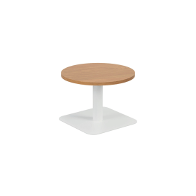Jemini Origin Round Coffee Table 600mm x 430mm Nova Oak White 894135 F