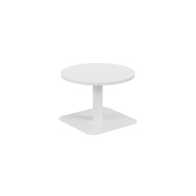 Jemini Origin Round Coffee Table 600mm x 430mm White White 894134 F
