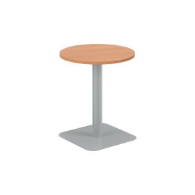 Jemini Origin Round Coffee Table 600mm x 725mm Beech Silver 894119 F
