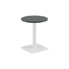 Jemini Origin Round Coffee Table 600mm x 725mm Black White 894109 F