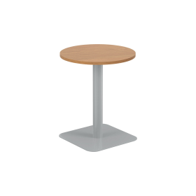 Jemini Origin Round Coffee Table 600mm x 725mm Nova Oak Silver 894116 F