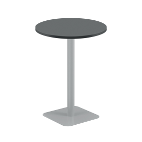 Jemini Origin Round Coffee Table 800mm x 1145mm Black Silver 893997 F