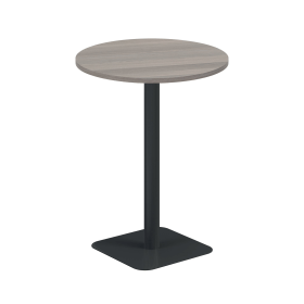 Jemini Origin Round Coffee Table 800mm x 1145mm Grey Oak Black 894001 F