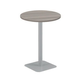 Jemini Origin Round Coffee Table 800mm x 1145mm Grey Oak Silver 893996 F