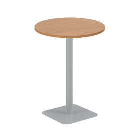 Jemini Origin Round Coffee Table 800mm x 1145mm Nova Oak Silver 893995 F