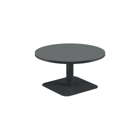 Jemini Origin Round Coffee Table 800mm x 430mm Black Black 894151 F