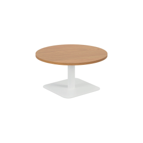 Jemini Origin Round Coffee Table 800mm x 430mm Nova Oak White 894130 F