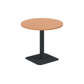 Jemini Origin Round Coffee Table 800mm x 725mm Beech Black 894123 F