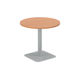 Jemini Origin Round Coffee Table 800mm x 725mm Beech Silver 896576 F