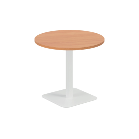 Jemini Origin Round Coffee Table 800mm x 725mm Beech White 894105 F