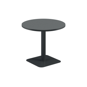 Jemini Origin Round Coffee Table 800mm x 725mm Black Black 894122 F
