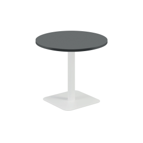 Jemini Origin Round Coffee Table 800mm x 725mm Black White 894104 F