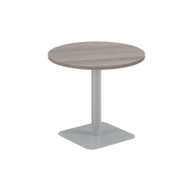 Jemini Origin Round Coffee Table 800mm x 725mm Grey Oak Silver 894113 F